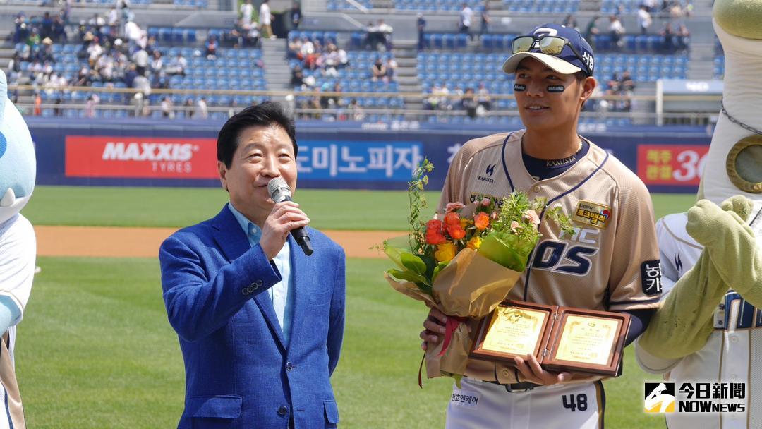 ▲王維中擔任昌原觀光大使。（圖／吳政紘攝）