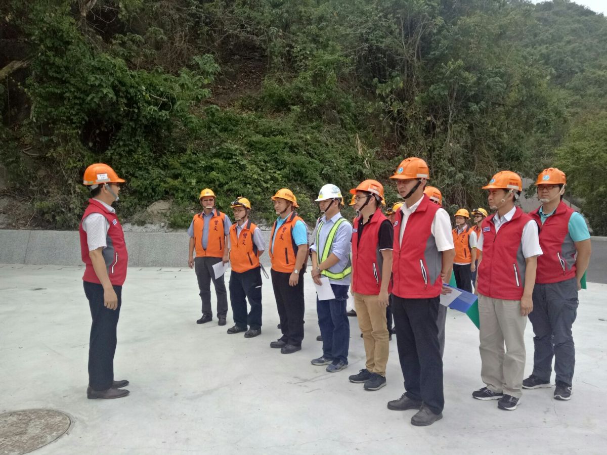 ▲南水局今天辦理曾文防淤隧道實地操作演練。（圖／南水局提供，2018.05.01