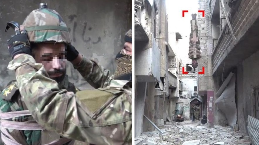 ▲恐怖組織「伊斯蘭國」的殘忍程度再度升級，這次他們利用戰俘來製作「人肉炸彈」。（合成圖／翻攝自每日郵報 , 2018.5.1）