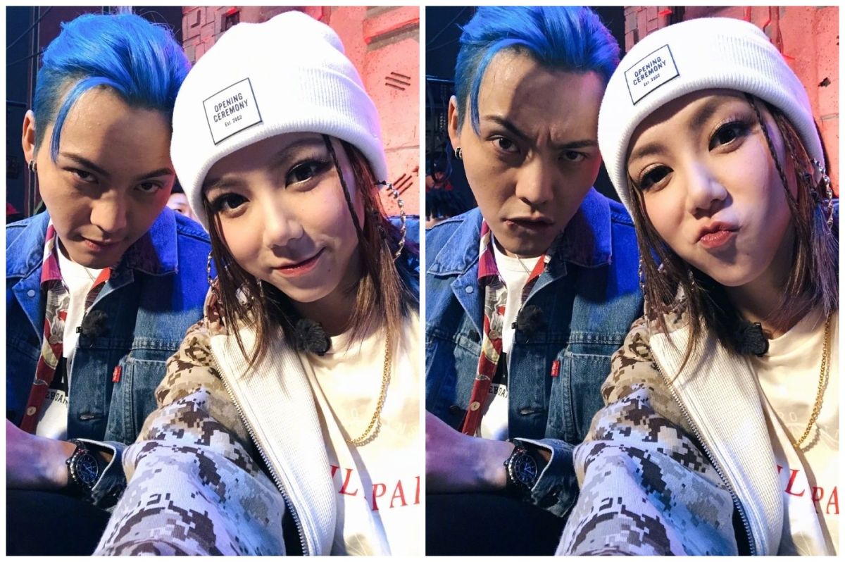 ▲鄧紫棋（右）po出與陳偉霆的自拍照。（圖／翻攝微博 , 2018.05.04）