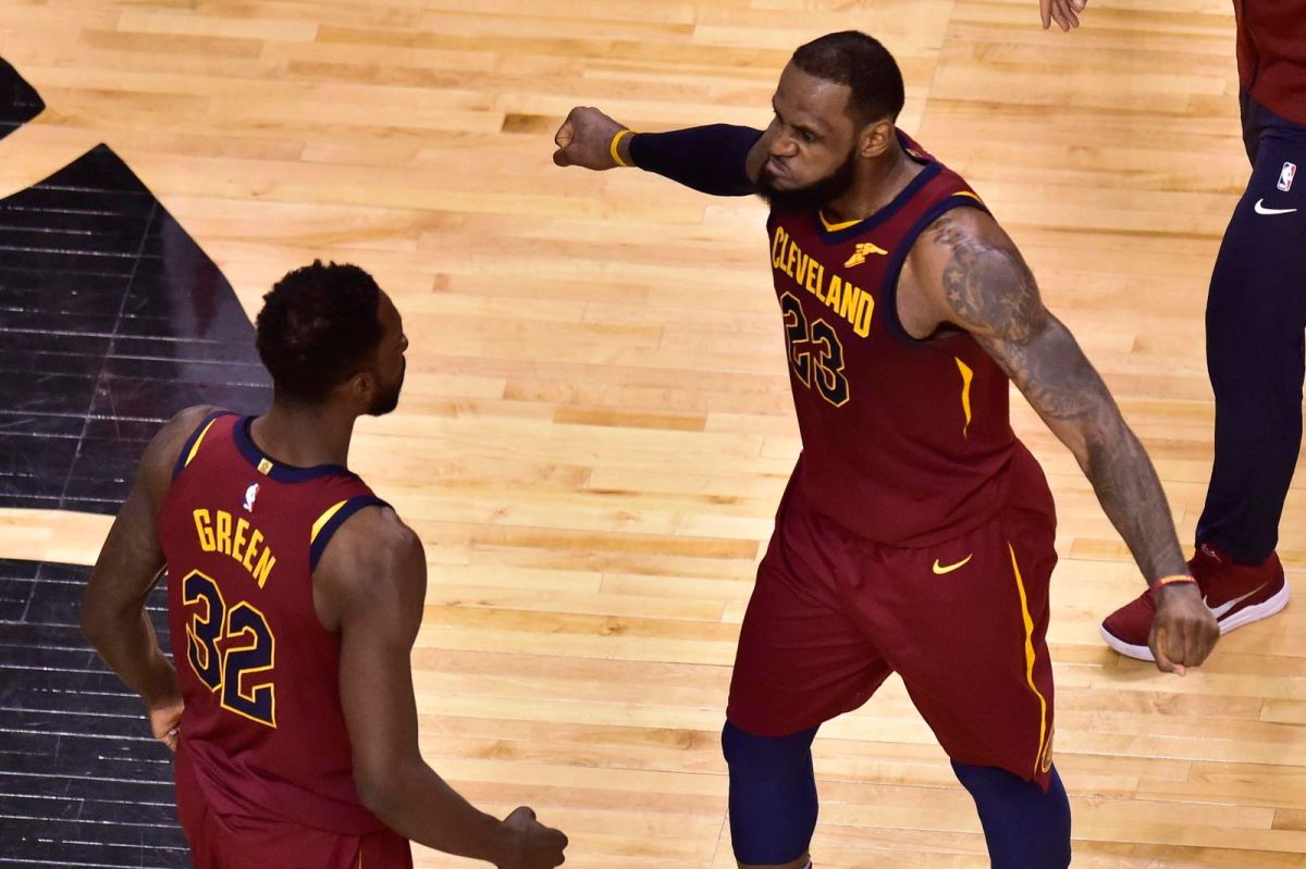 ▲Jeff Green\\(左\\)和LeBron James\\(右\\)。（圖／美聯社／達致影像）