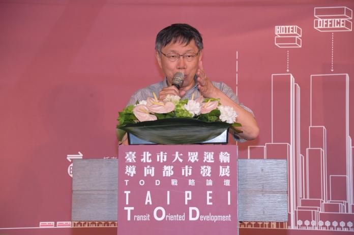 ▲盛傳民進黨在台北市長選戰，將不再禮讓現任市長柯文哲，而是自提人選。對此，柯文哲6日僅說，尊重對方的想法。（資料照片／北市府提供）