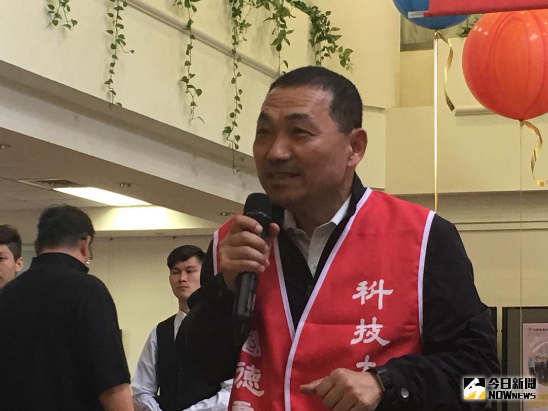 ▲侯友宜認為，怎麼會將核廢料保存在人口稠密的直轄市，「這實在太誇張」。（圖／記者陳志仁攝，2018.05.09）