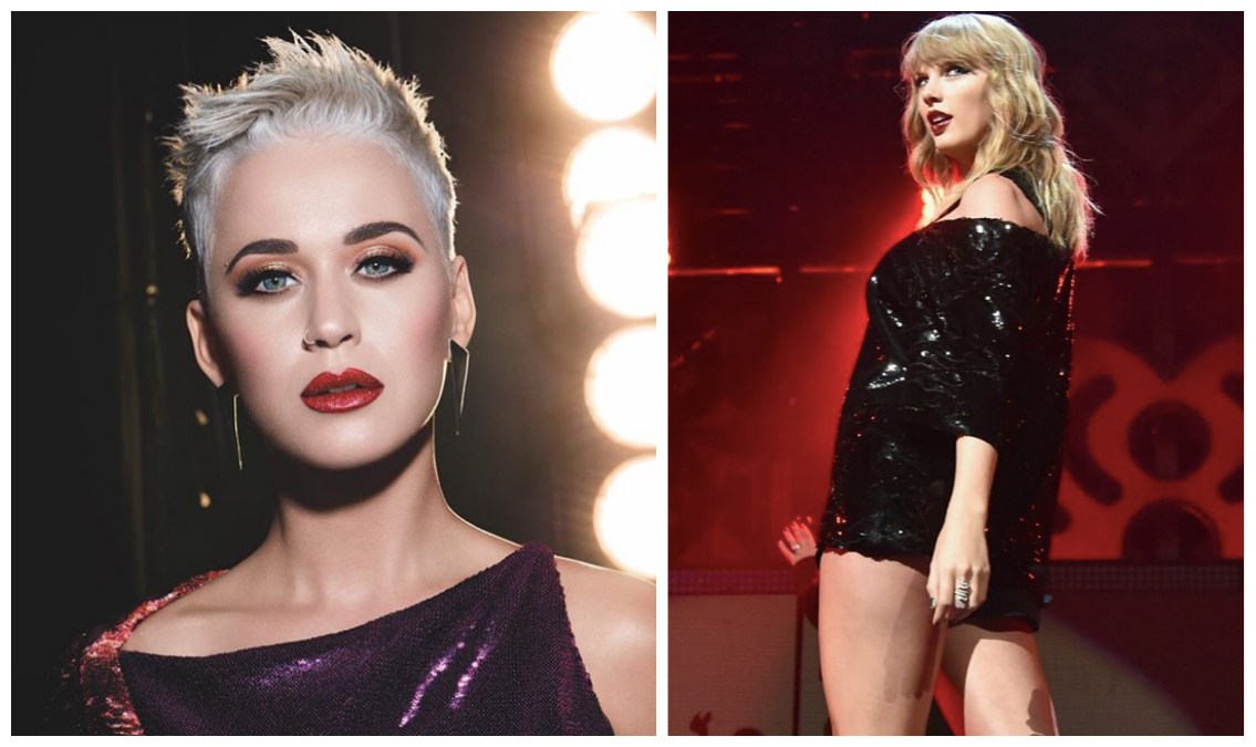 ▲凱蒂佩芮（左）、泰勒絲兩人才剛上演大和解，沒想到又傳出他們「又」鬧翻。（圖／翻攝英國太陽報 , 2018.05.10）