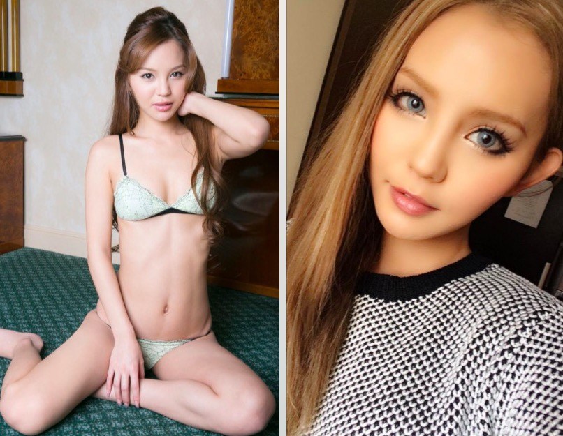 ▲日本一名前 AV 女優丘咲愛米莉（丘咲エミリ）近日接受媒體訪問，分享她入行到走紅那些年的辛酸。（合成圖／翻攝自推特 , 2018.5.11）