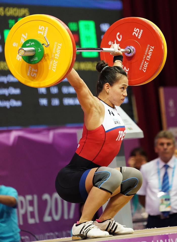 ▲總統蔡英文在臉書貼出我國舉重好手郭婞淳的照片，強調任何事情都不能改變台灣在台北世大運的團結回憶。（圖／翻攝自蔡英文臉書 , 2018.5.11）