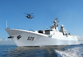 ▲解放軍「馬鞍山」飛彈護衛艦。（圖／翻攝自人民網 ）