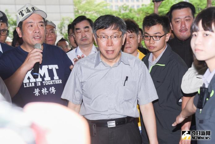 ▲台北市長柯文哲表示，2014年推倒藍綠高強，2018年他要「走出藍綠包圍」。（資料圖／記者陳明安攝）