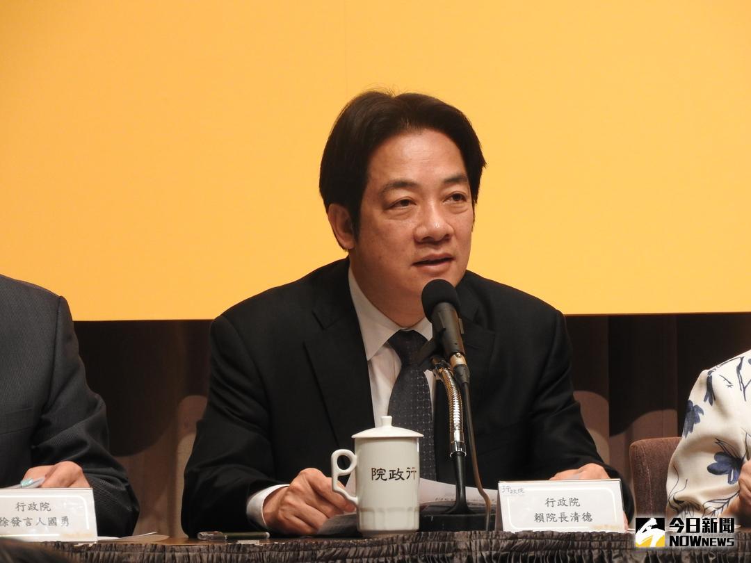 ▲行政院今（22）日公布台灣幸福感亞洲第一。圖為行政院長賴清德。（圖／林仕祥攝 , 2018.5.15）