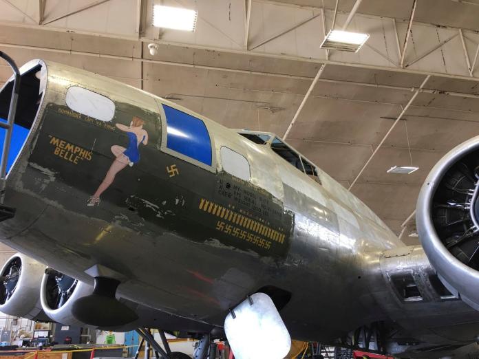 ▲B-17「曼菲斯美女號」轟炸機近日完成修復，將於 17 日在美國空軍國家博物館重新公開展示。（圖／達志影像 ／美聯社\\)