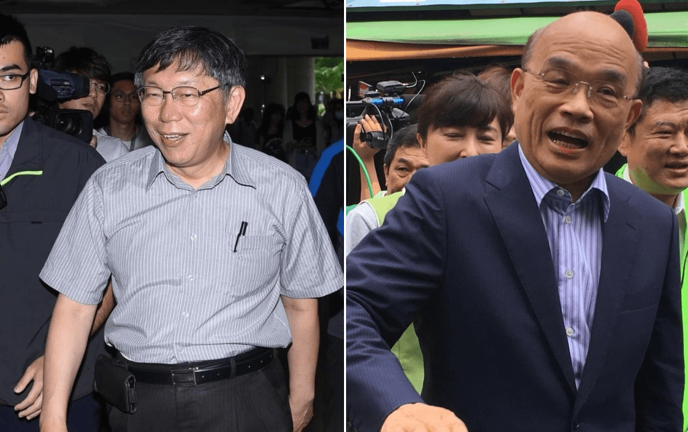 ▲民進黨決定不挺柯文哲競選連任，新北市長參選人蘇貞昌選情勢必也會受到影響。（合成圖／NOWnews）