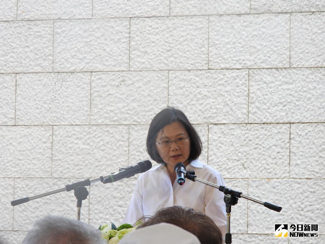 ▲總統蔡英文期許人權館要拓展國際交流，用人權做外交。（圖／林仕祥攝 , 2018.5.17）