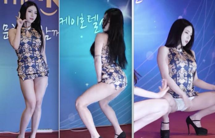 ▲韓國女舞團 Girl Crush 的團員大秀 M 字腿，卻露出「駱駝蹄」，讓人看了好害羞。（圖／翻攝自 Youtube , 2018.5.18）