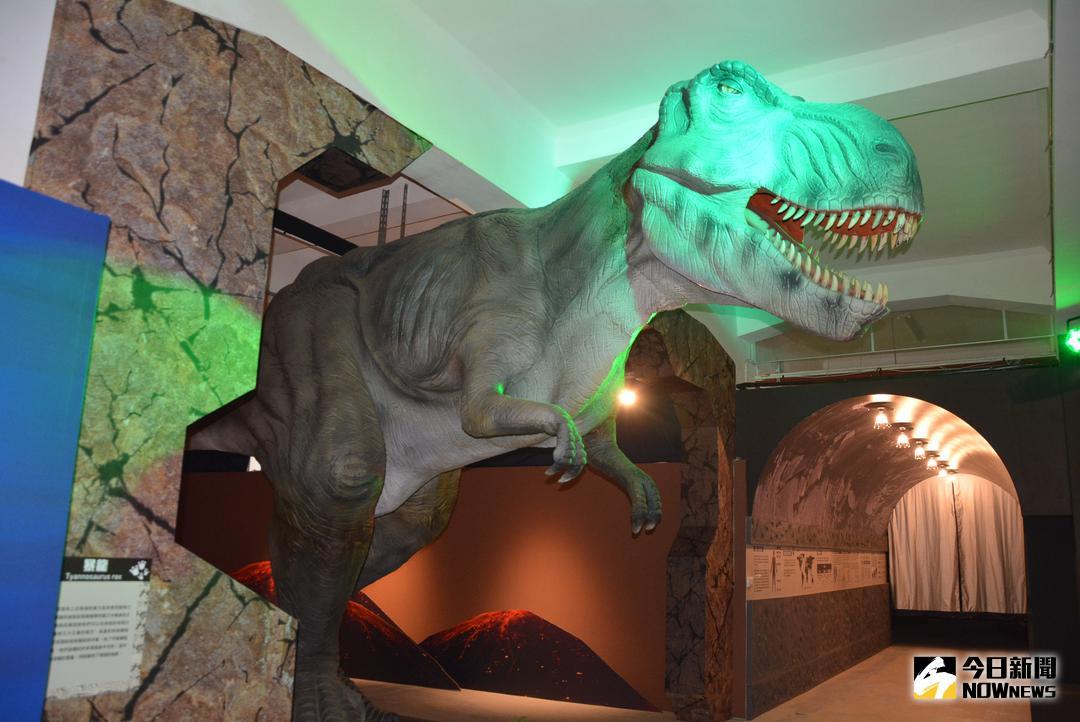 ▲「恐龍夢公園－重返失樂園」恐龍主題展中恐龍栩栩如生。（圖／記者郭政隆攝影2018.5.18）