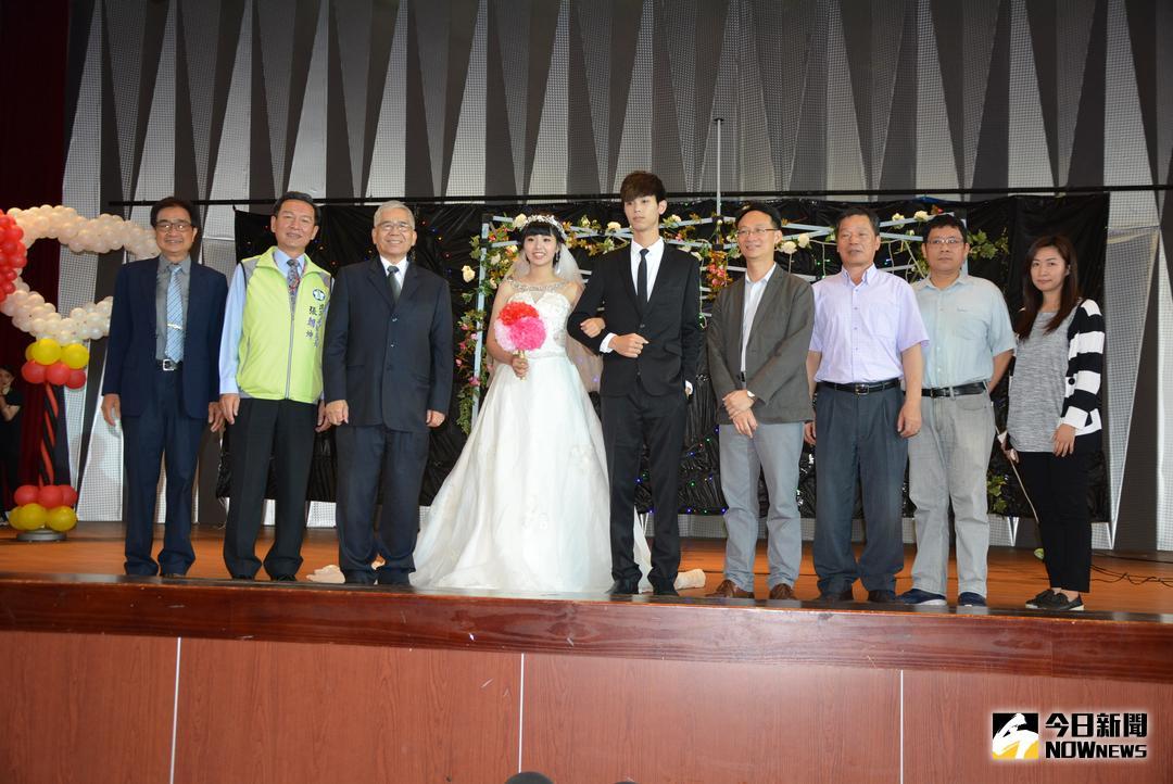 ▲嘉義市副市長張惠博主持設計之新人婚禮。（圖／記者郭政隆攝影2018.5.18）