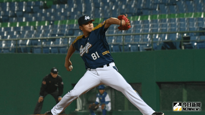 ▲Lamigo桃猿林柏佑。（圖／記者葉政勳攝）