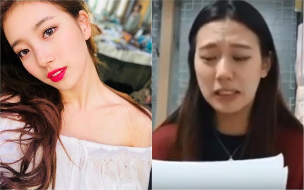 ▲秀智（左）在IG公開挺網紅楊藝媛性侵事件，要求青瓦台徹查此案。（圖／翻攝IG , 2018.05.21）