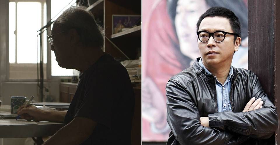 ▲沈可尚導演（右）花了30多年，透過《時光中》與父親對話。（圖／公視，2018.05.21）