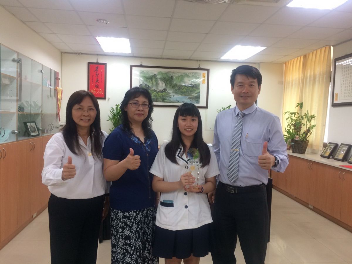 ▲林苡涓同學榮獲美顏職種金手獎第一名，受到校方的肯定與讚賞。（圖／嘉義家職提供）