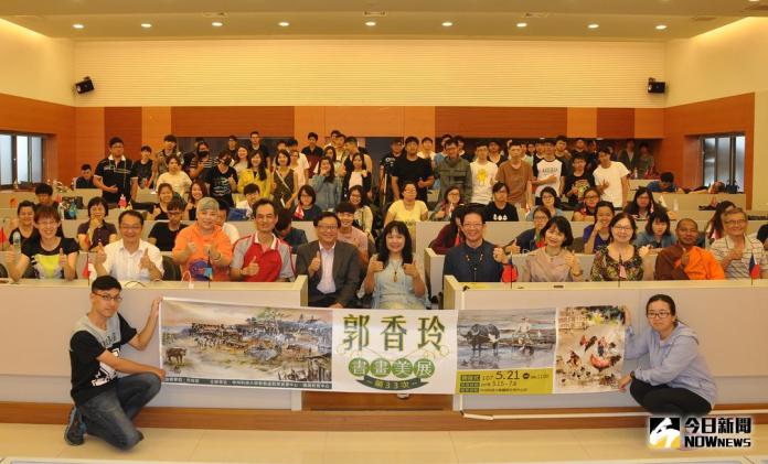 影／書畫女靈郭香玲　藝術美展於中州科大藝廊登場
