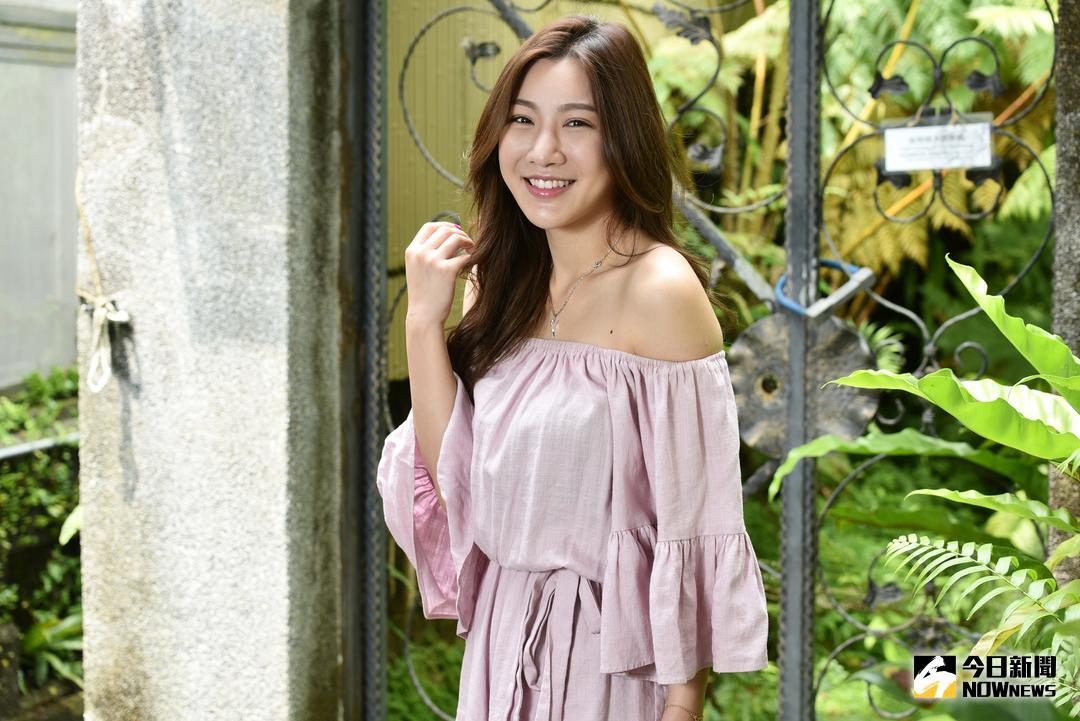 ▲陽光甜心女孩格格\\(呂甄格\\)，最喜歡自己的笑容。（圖／記者林柏年攝 , 2018.5.24）
