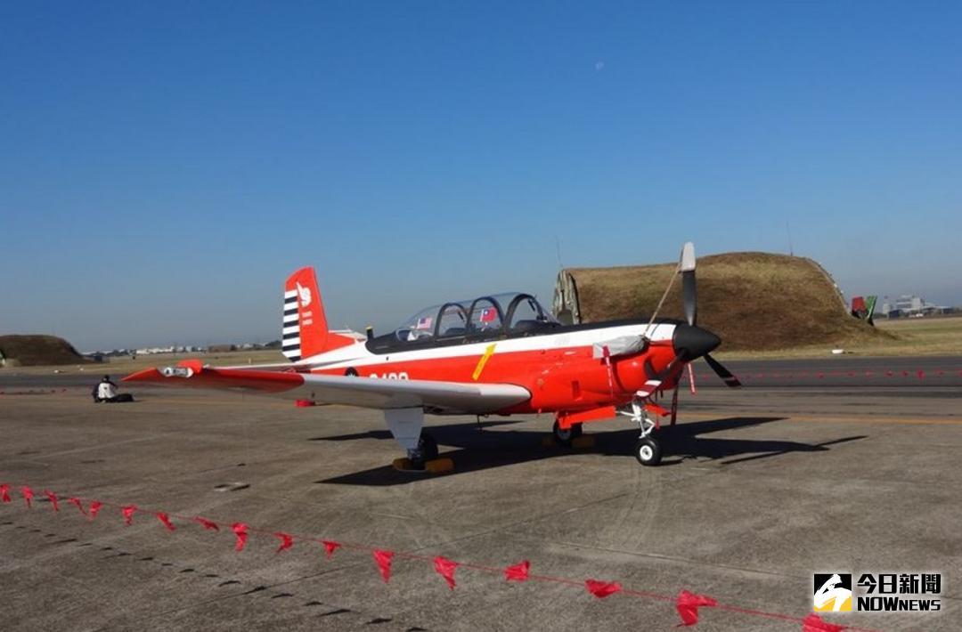 ▲空軍官校T-34C教練機。非新聞事件中飛機。（圖／記者呂炯昌攝 ）