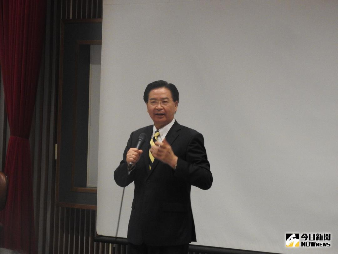 ▲外交部長吳釗燮表示，台灣外援弱小國家的資金，僅占GDP的0.013%，與其他已開發國家有很大的距離，台灣現在的外交手段，不是金錢外交。（圖／林仕祥攝 , 2018.5.25）