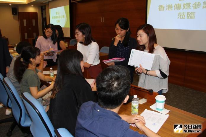 ▲香港傳媒參訪團至大葉大學關心在台港生的求學現況。（圖／記者陳雅芳攝，2018.05.26）