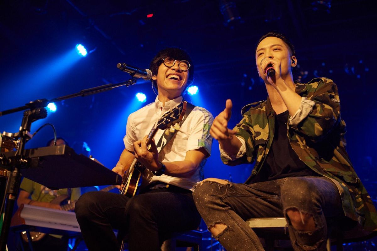 ▲盧廣仲（左）合體J.sheon演唱〈淵明〉、〈別問很可怕〉。（圖／添翼工作室提供 , 2018.05.27）