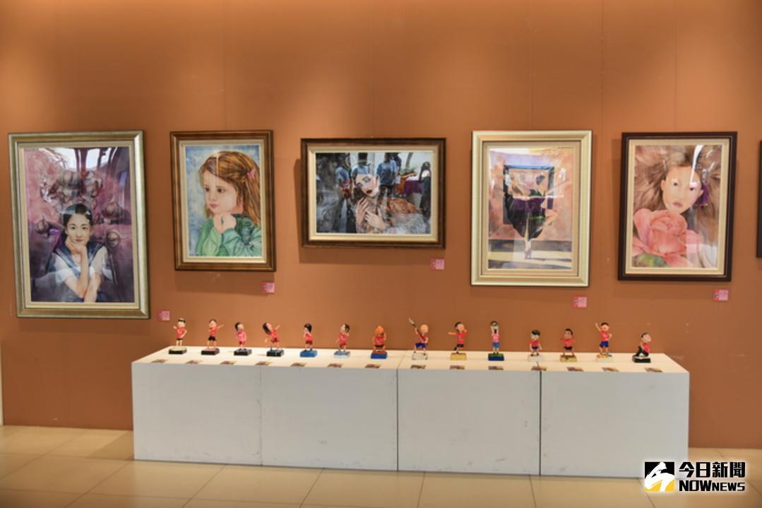 ▲「斗六國中第三屆美術班畢業成果展」於28日至6月4日於雲林縣政府1樓親民空間展示廳展出。（圖／記者洪佳伶攝 , 2018.05.28\\)