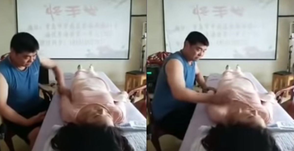 ▲老師傅的「調經怪手」，吸引網友熱烈討論。（圖／翻攝自微博「怪手堂怪手先生彭一峰」）