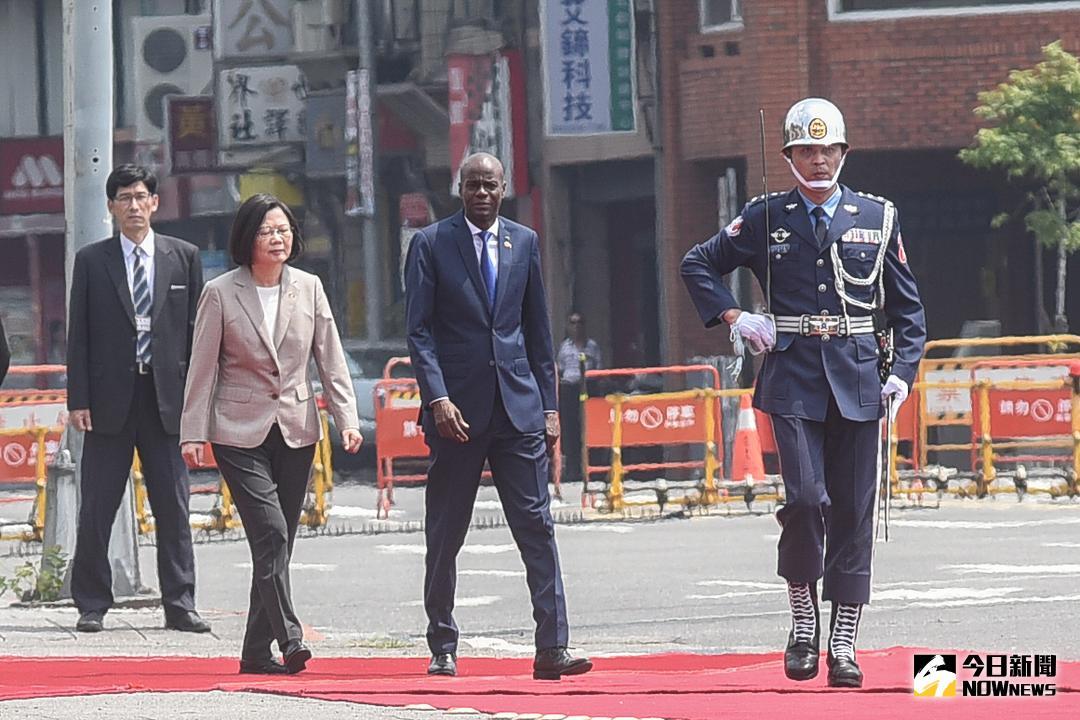 ▲海地共和國總統摩依士訪台，總統府以隆重軍禮歡迎。（資料圖／記者陳明安攝）