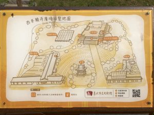 西本願寺廣場現在的平面配置圖。（圖／連宜方攝）