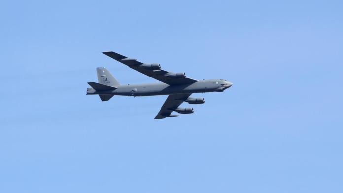 ▲為了嚇阻北韓，美國在西太平洋關島基地部署B-52H戰略轟炸機。（圖／美國空軍）
