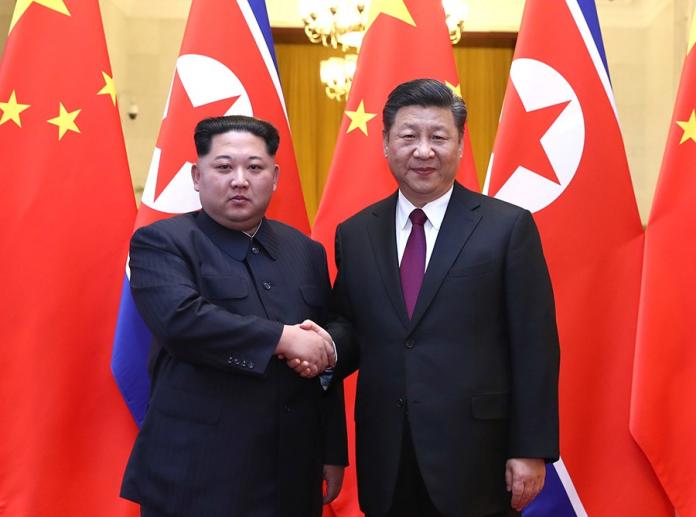 ▲北韓領導人金正恩三度訪問中國大陸，研判是報告川金會成果。（資料照／翻攝新華網）