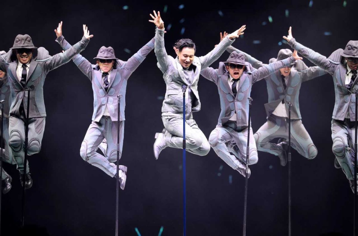 ▲張學友在演唱會上又唱又跳。（圖／環球提供, 2018.04.20）