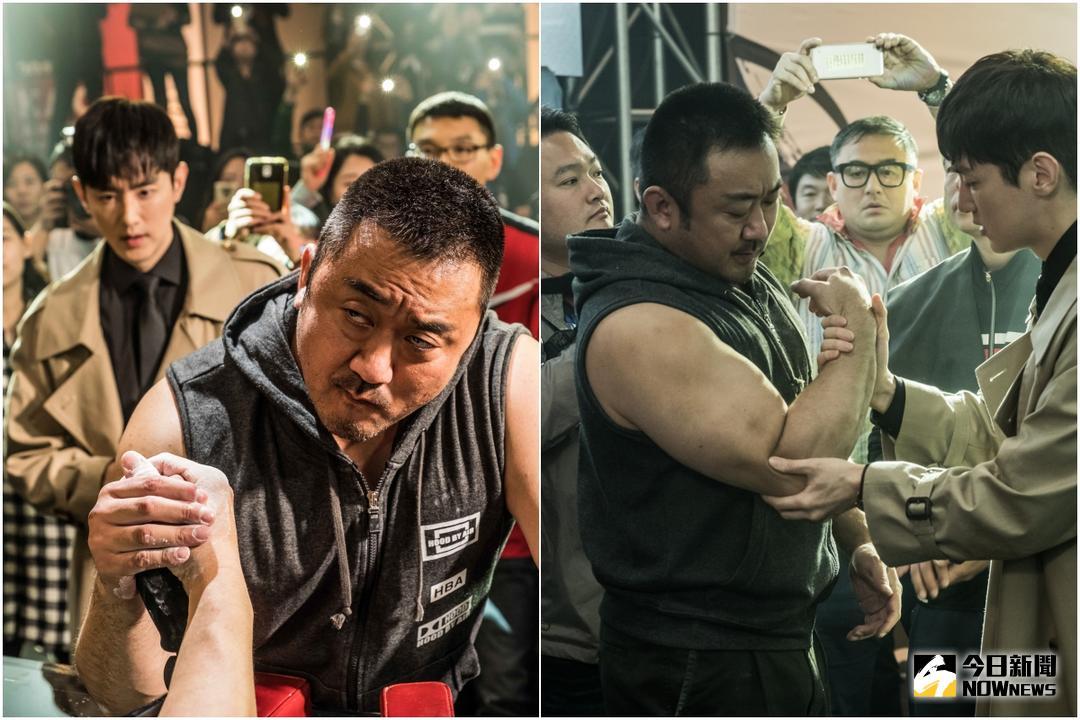 ▲馬東石在新電影中，手臂比《屍速列車》時期還壯。（圖／華映 , 2018.5.15）