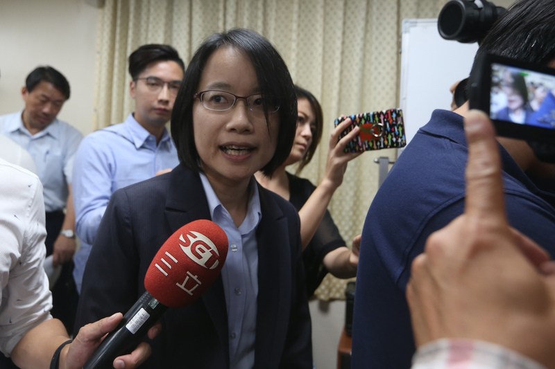 ▲台北農產運銷公司總經理吳音寧上任後風波不斷。中央社記者吳家昇攝  107年5月18日