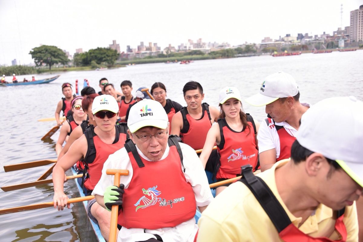 ▲台北市長柯文哲出席端午嘉年華活動。（圖／台北市政府提供）