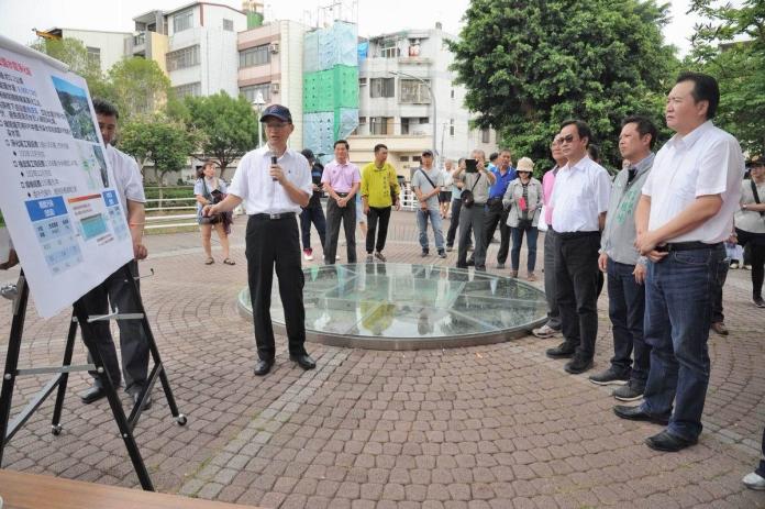 改造高市邊陲地區　許立明視察檨仔林埤濕地公園
