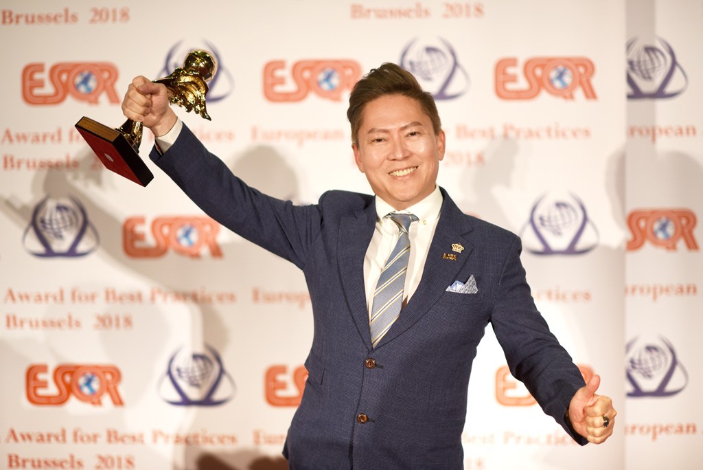 ▲美麗樂國際集團（Melilea）今年獲得ESQR「2018歐洲最佳管理實踐獎」，圖為美麗樂創辦人黃貴華博士。（圖／美麗樂提供）