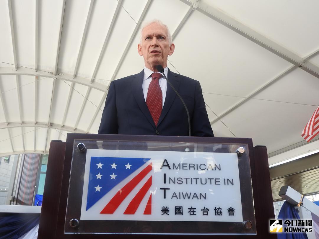 ▲AIT主席莫健表示，確實有聽到AIT新處長可能人選就是酈英傑，但現在沒有更進一步的消息可透露。（圖／林仕祥攝 , 2018.6.12）