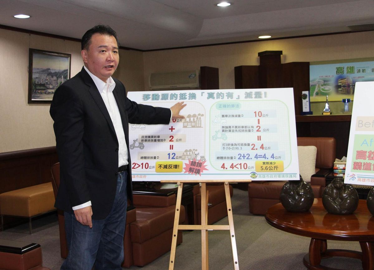▲高雄市長許立明表示，高雄空氣品質防制有成大幅獲得改善。（圖／高市府提供,2018.06.12）