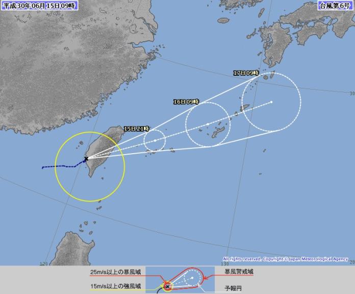 日氣象廳發布「凱米颱風」形成　豪大雨灌12縣市
