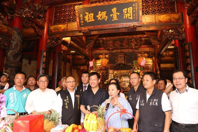 林佳龍回訪嘉義新港奉天宮　感謝促成百年媽祖會
