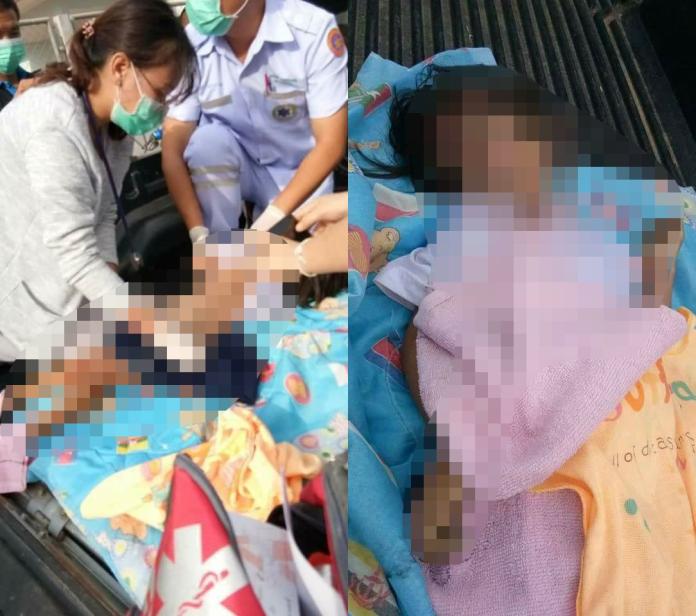 ▲泰國一名女童被活活悶死在汽車內。（圖／翻攝自คนขอนแก่น臉書）