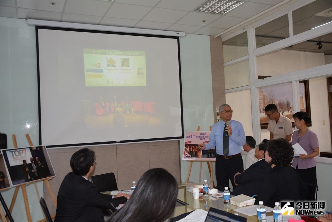 ▲嘉義市副市長張惠博分享參訪心得。（圖／記者郭政隆攝影2018.6.20）