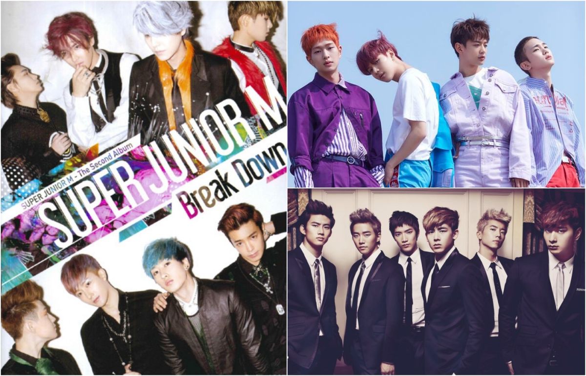 ▲SJ-M（左）SHINee、2PM皆是2008年出道的團體，10年過去人氣依舊。（圖／翻攝臉書、網路）