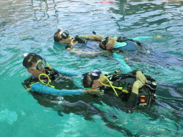 ▲救援潛水課程教育訓練。（圖／嘉市府提供 , 2018.06.21）