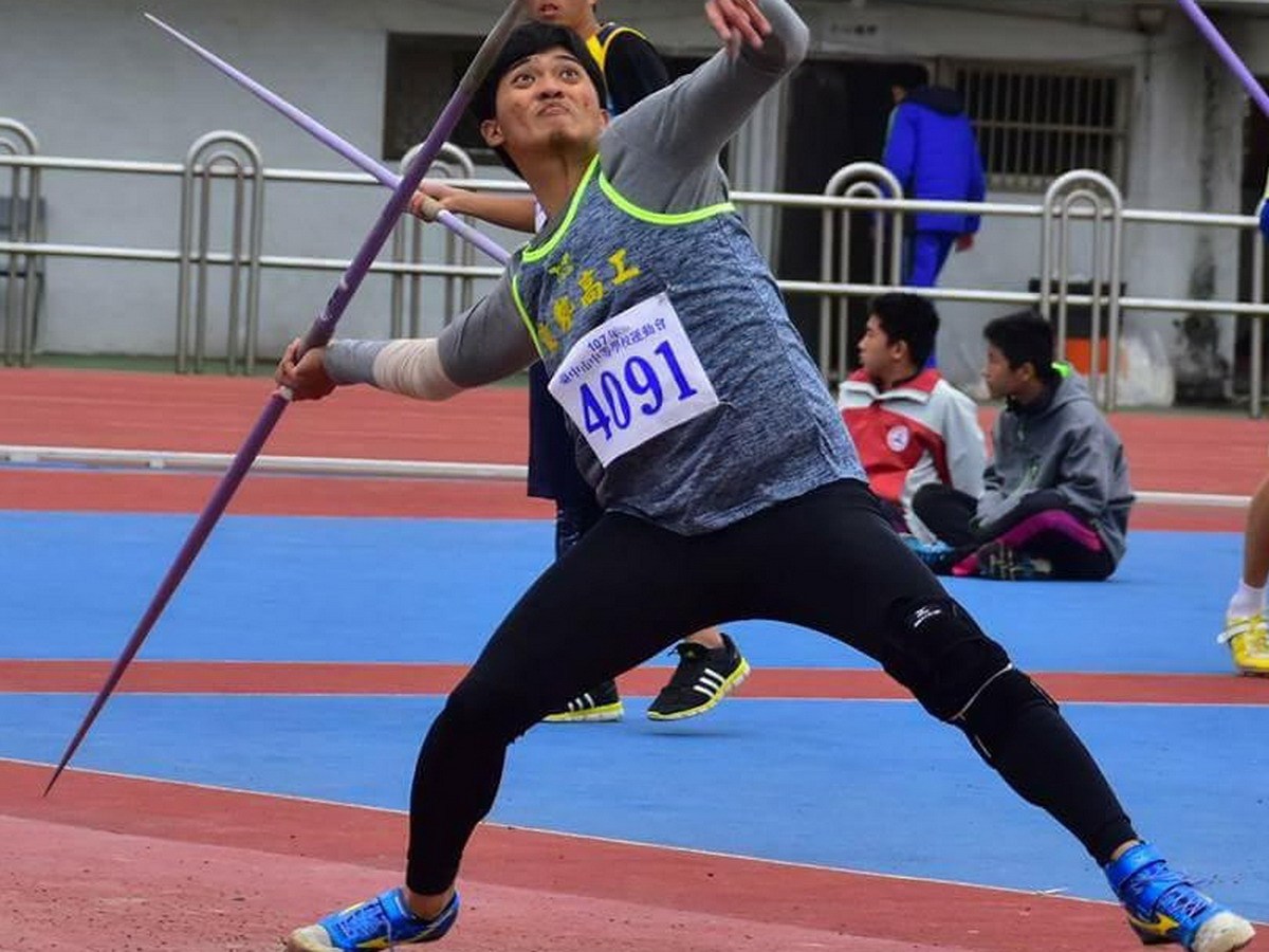 ▲林恩齊在今年全中運因膝蓋受傷落居第五，並不因此灰心喪志，持續追尋自己的夢想。（圖／東勢高工提供2018.6.26）